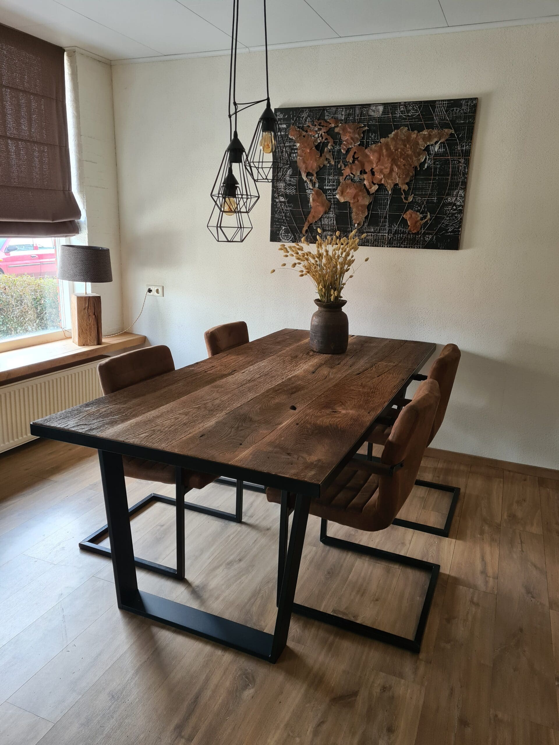 Oud Eiken Barnwood Eettafel Atalia