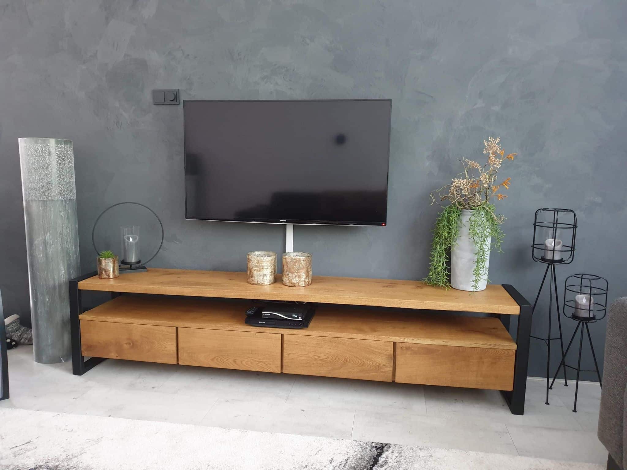 cassette credit tweede Eiken Tv-meubel Chandra online bestellen bij Woodchoice