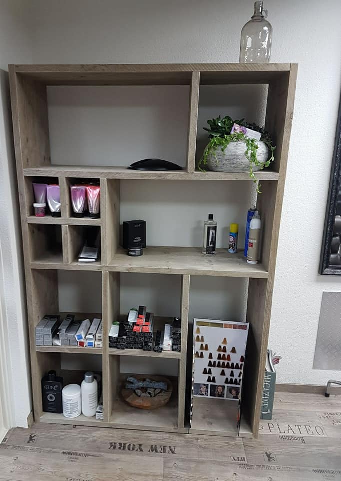Steigerhouten Vakkenkast Yuli