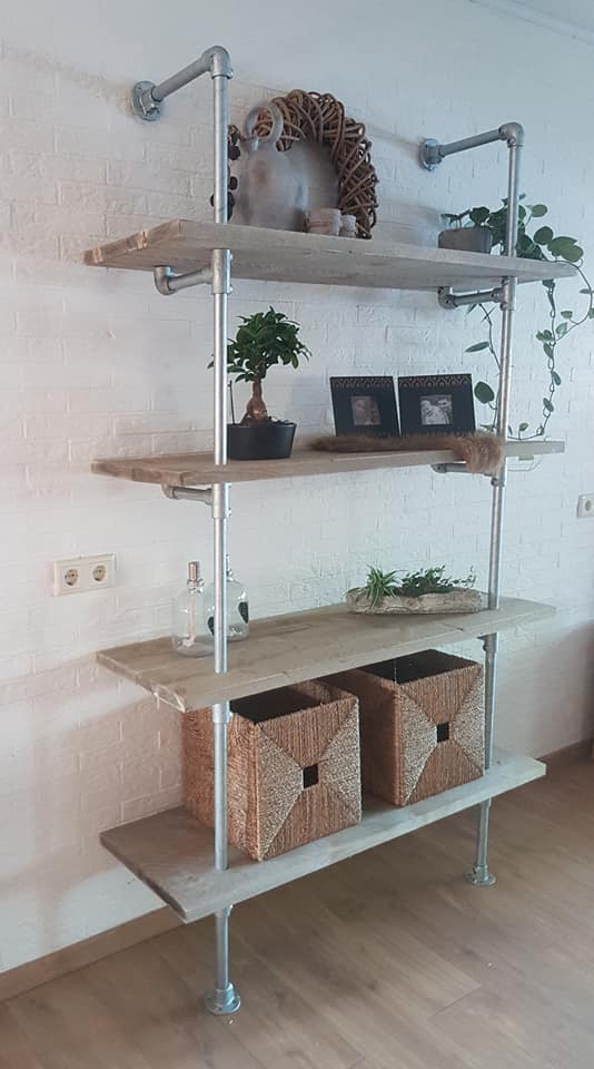 Steigerhouten Wandkast Farid