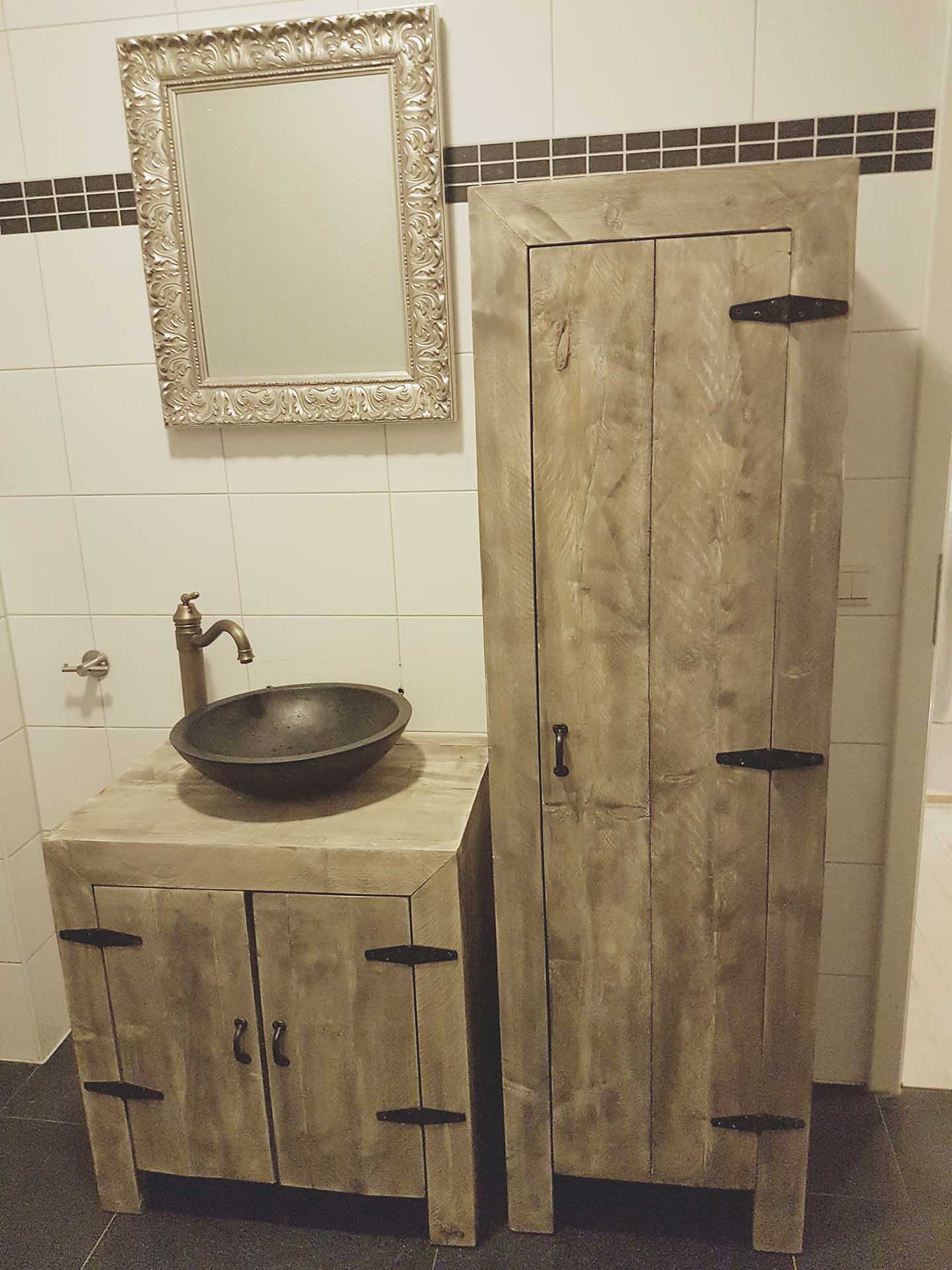 Steigerhouten Badkamerkast Manice