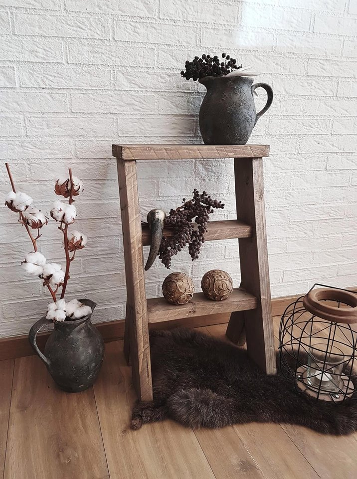 Decoratie Trapje Steigerhout Woodchoice