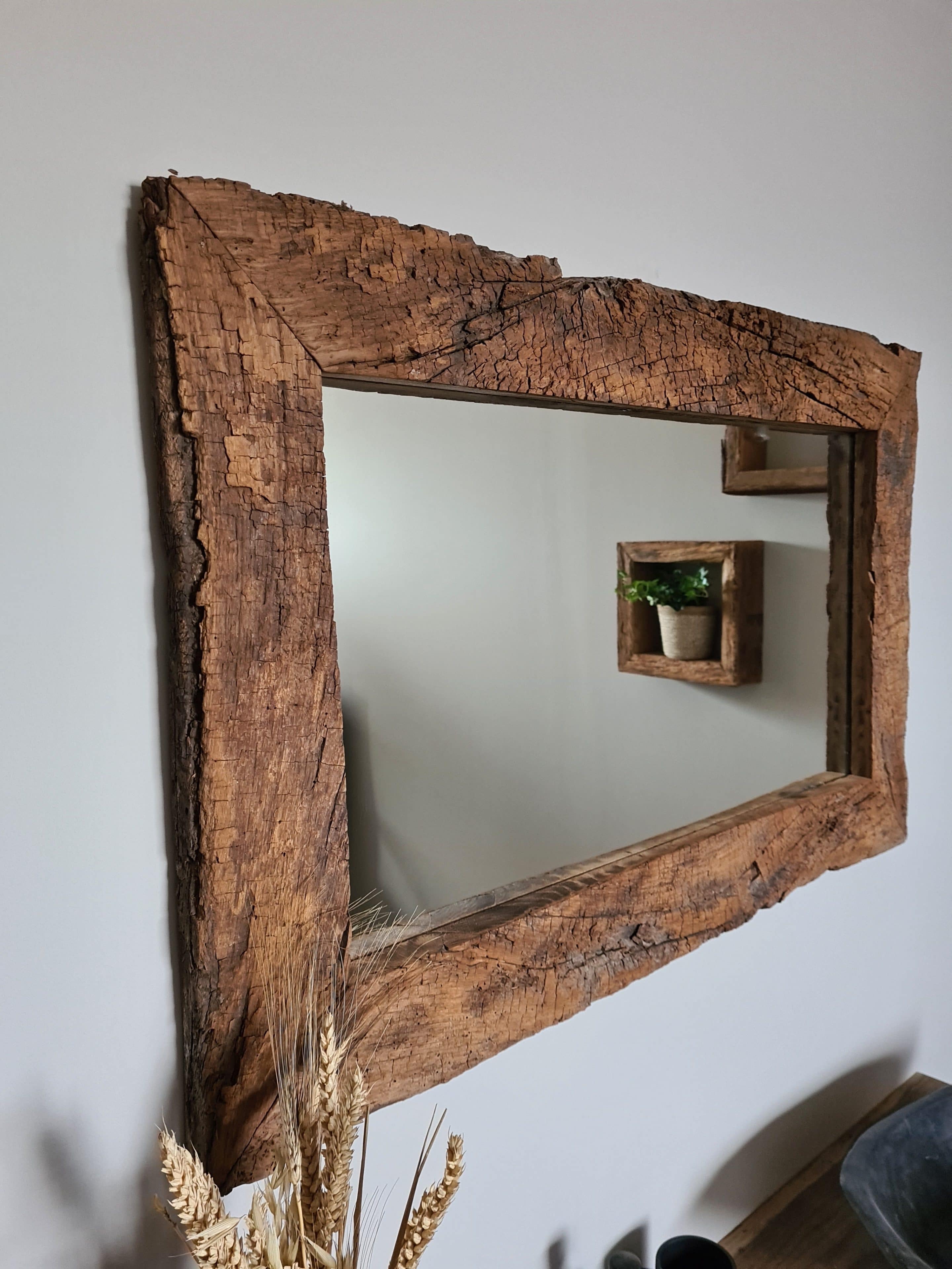 Robuuste Oud Eiken spiegel bestellen bij WoodChoice