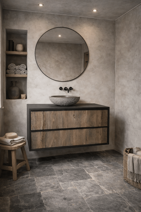 Oud Eiken Badkamermeubel Cyra